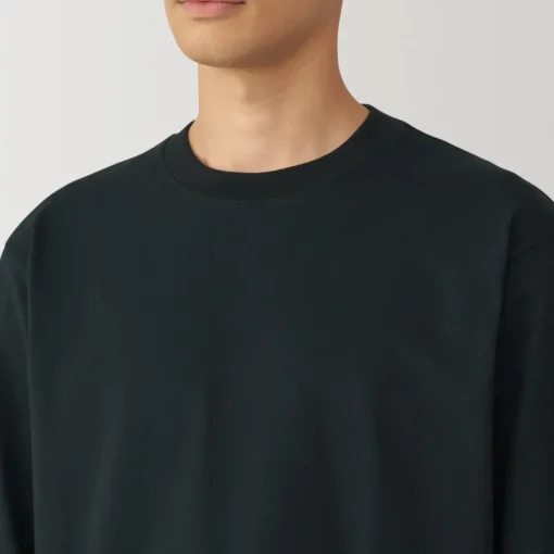 Sale Men's Brushed Crew Neck Long Sleeve T-Shirt T-Shirts
