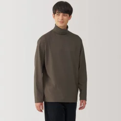 Fashion Men's Brushed Turtleneck Long Sleeve T-Shirt T-Shirts