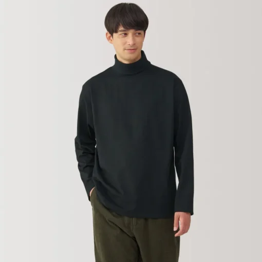 Fashion Men's Brushed Turtleneck Long Sleeve T-Shirt T-Shirts