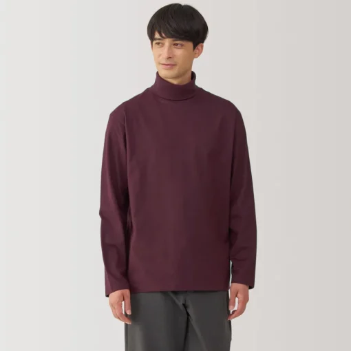 Fashion Men's Brushed Turtleneck Long Sleeve T-Shirt T-Shirts