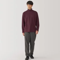 Fashion Men's Brushed Turtleneck Long Sleeve T-Shirt T-Shirts