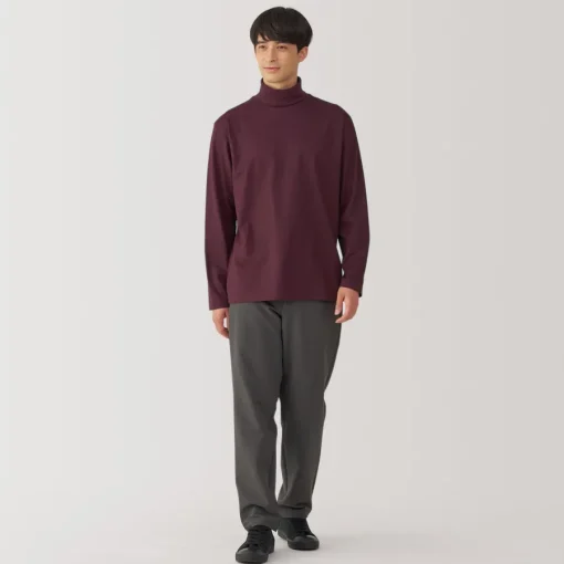 Fashion Men's Brushed Turtleneck Long Sleeve T-Shirt T-Shirts