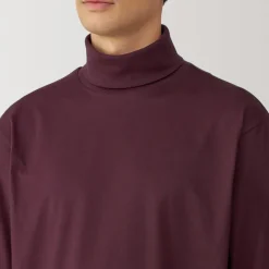 Fashion Men's Brushed Turtleneck Long Sleeve T-Shirt T-Shirts