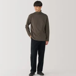 Fashion Men's Brushed Turtleneck Long Sleeve T-Shirt T-Shirts