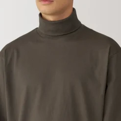 Fashion Men's Brushed Turtleneck Long Sleeve T-Shirt T-Shirts