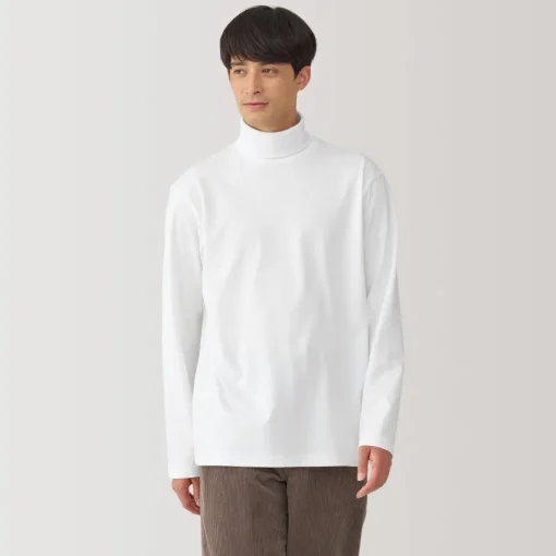 Fashion Men's Brushed Turtleneck Long Sleeve T-Shirt T-Shirts