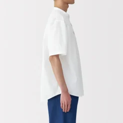 Clearance Men's Cool Touch Henley Neck Short Sleeve Woven T-Shirt T-Shirts