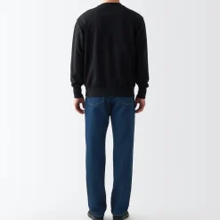 Hot Men's Denim Regular Pants (L 32inch / 82cm) Denim