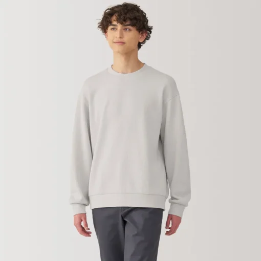 Online Men's Double Knitted Crew Neck Pullover Sweaters & Cardigans