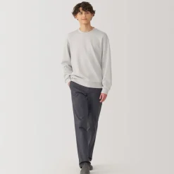 Online Men's Double Knitted Crew Neck Pullover Sweaters & Cardigans