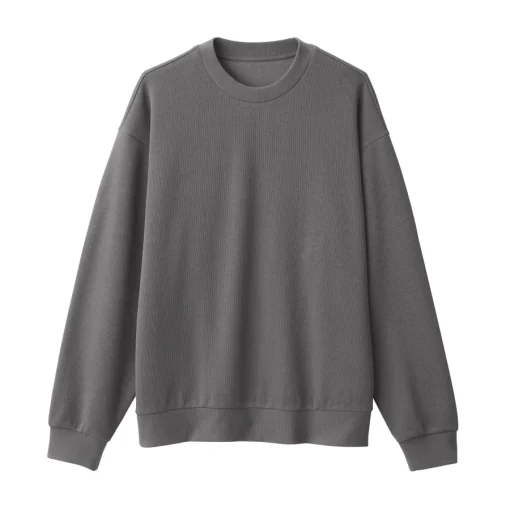 Online Men's Double Knitted Crew Neck Pullover Sweaters & Cardigans