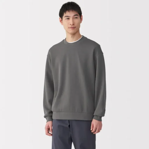 Online Men's Double Knitted Crew Neck Pullover Sweaters & Cardigans