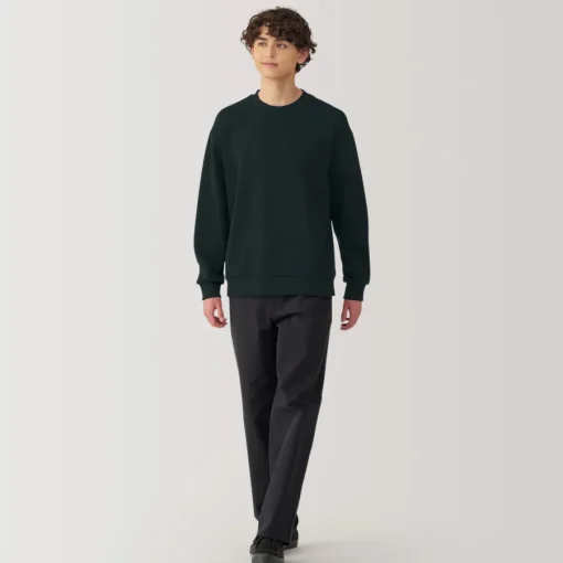 Online Men's Double Knitted Crew Neck Pullover Sweaters & Cardigans
