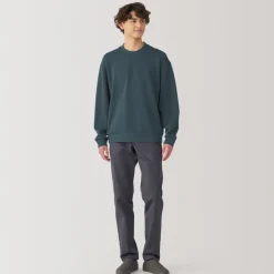 Online Men's Double Knitted Crew Neck Pullover Sweaters & Cardigans