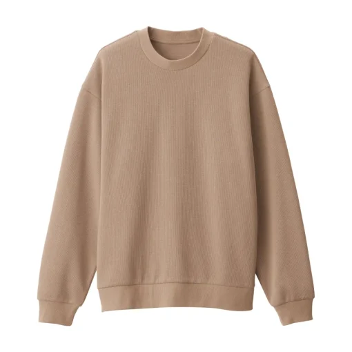 Online Men's Double Knitted Crew Neck Pullover Sweaters & Cardigans