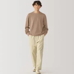 Online Men's Double Knitted Crew Neck Pullover Sweaters & Cardigans