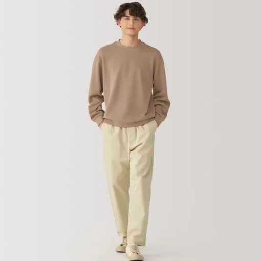 Online Men's Double Knitted Crew Neck Pullover Sweaters & Cardigans