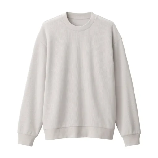 Online Men's Double Knitted Crew Neck Pullover Sweaters & Cardigans