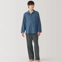 Hot Men's Flannel Skipper Pajamas Pajamas & Loungewear|Loungewear
