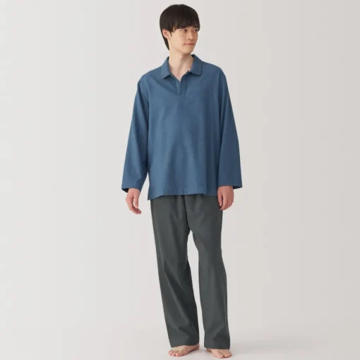 Hot Men's Flannel Skipper Pajamas Pajamas & Loungewear|Loungewear