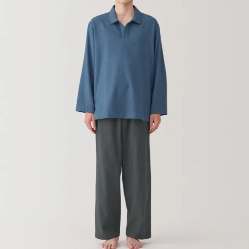 Hot Men's Flannel Skipper Pajamas Pajamas & Loungewear|Loungewear