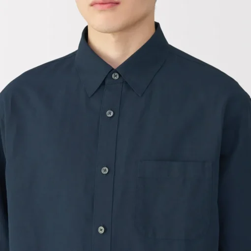 New Men's Hemp Cotton Long Sleeve Shirt Shirts & Polos