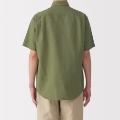 New Men's Hemp Cotton Short Sleeve Shirt Shirts & Polos