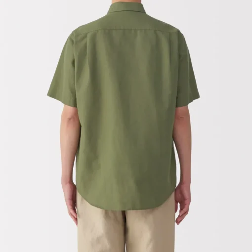 New Men's Hemp Cotton Short Sleeve Shirt Shirts & Polos