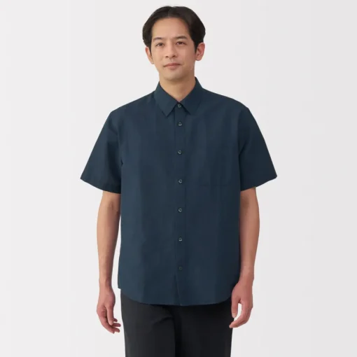 New Men's Hemp Cotton Short Sleeve Shirt Shirts & Polos