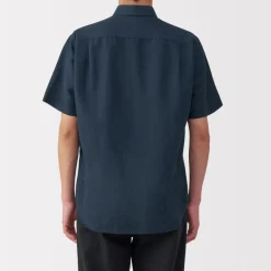 New Men's Hemp Cotton Short Sleeve Shirt Shirts & Polos