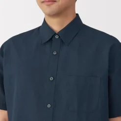 New Men's Hemp Cotton Short Sleeve Shirt Shirts & Polos