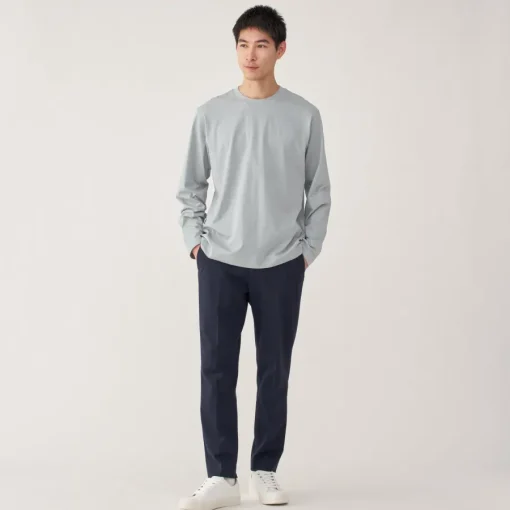 Clearance Men's Jersey Crew Neck Long Sleeve T-Shirt T-Shirts