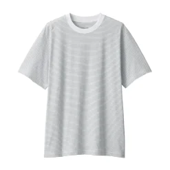 Discount Men's Jersey Crew Neck Short Sleeve Striped T-Shirt T-Shirts