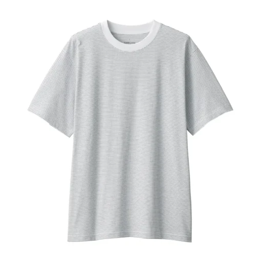 Discount Men's Jersey Crew Neck Short Sleeve Striped T-Shirt T-Shirts