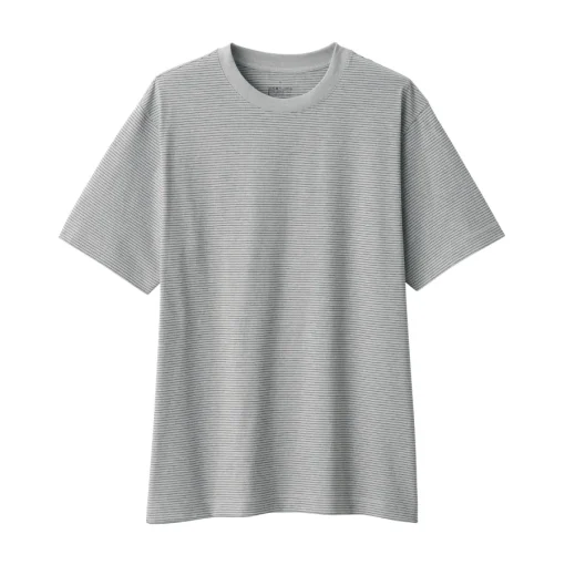 Discount Men's Jersey Crew Neck Short Sleeve Striped T-Shirt T-Shirts