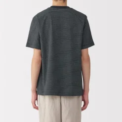 Discount Men's Jersey Crew Neck Short Sleeve Striped T-Shirt T-Shirts