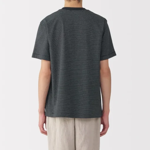 Discount Men's Jersey Crew Neck Short Sleeve Striped T-Shirt T-Shirts