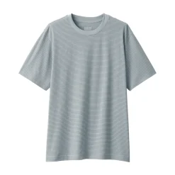 Discount Men's Jersey Crew Neck Short Sleeve Striped T-Shirt T-Shirts