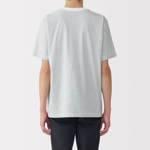 Discount Men's Jersey Crew Neck Short Sleeve Striped T-Shirt T-Shirts