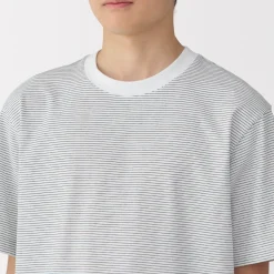 Discount Men's Jersey Crew Neck Short Sleeve Striped T-Shirt T-Shirts
