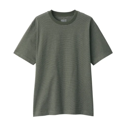Discount Men's Jersey Crew Neck Short Sleeve Striped T-Shirt T-Shirts