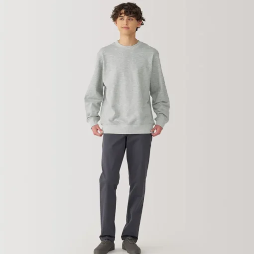 Online Men's Jersey Slub Crewneck Pullover Sweatshirt Hoodies & Sweatshirts