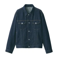 Hot Men's Kapok Blend Denim Jacket Smart Casual Jackets