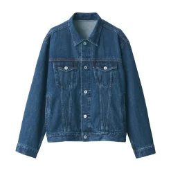 Hot Men's Kapok Blend Denim Jacket Smart Casual Jackets