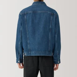 Hot Men's Kapok Blend Denim Jacket Smart Casual Jackets