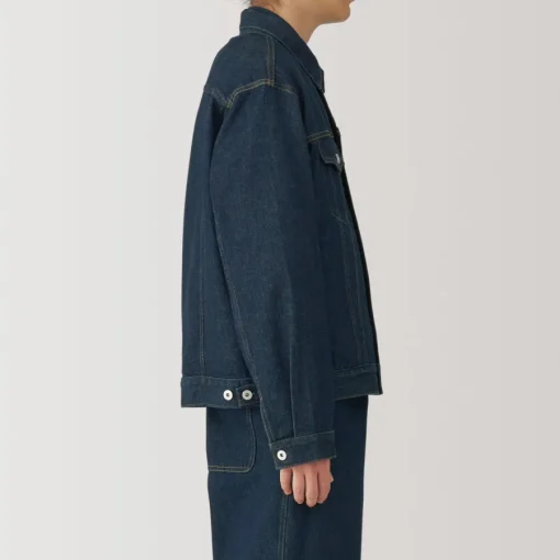 Hot Men's Kapok Blend Denim Jacket Smart Casual Jackets