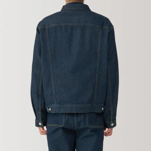 Hot Men's Kapok Blend Denim Jacket Smart Casual Jackets