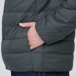 Hot Men's Lightweight Down Collarless Jacket Lightweight Down Jackets & Vests