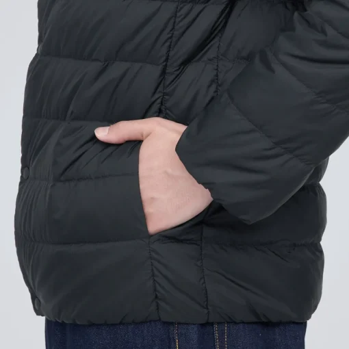 Hot Men's Lightweight Down Collarless Jacket Lightweight Down Jackets & Vests