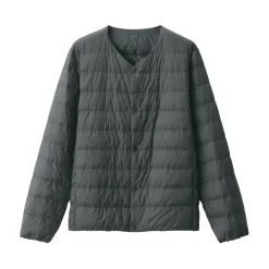 Outlet Men's Lightweight Down Collarless Jacket Lightweight Down Jackets & Vests